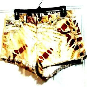 RALPH LAUREN 34* Brown Animal Print Cut Off Shorts